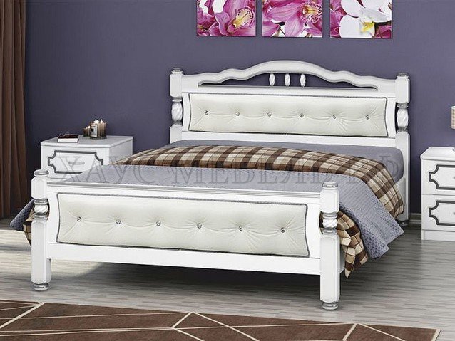 Кровать Карина 11 Белый жемчуг